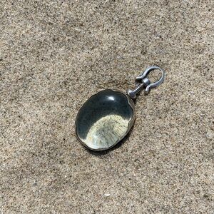 Antique Sterling silver and glass locket